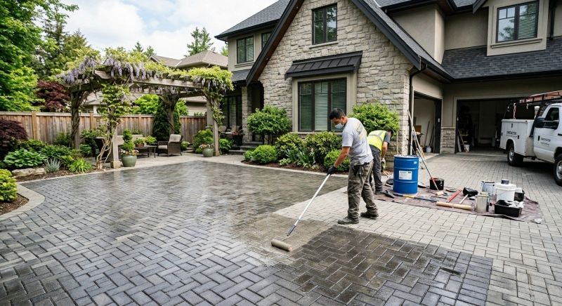 Paver Driveway Sealing in Renton, WA